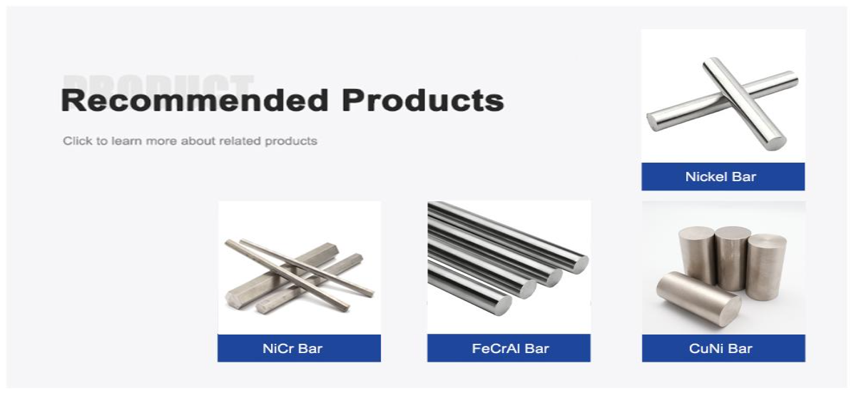 Cr20Ni35 Nichrome Bar for Low-Resistance Heating Element Fabrication