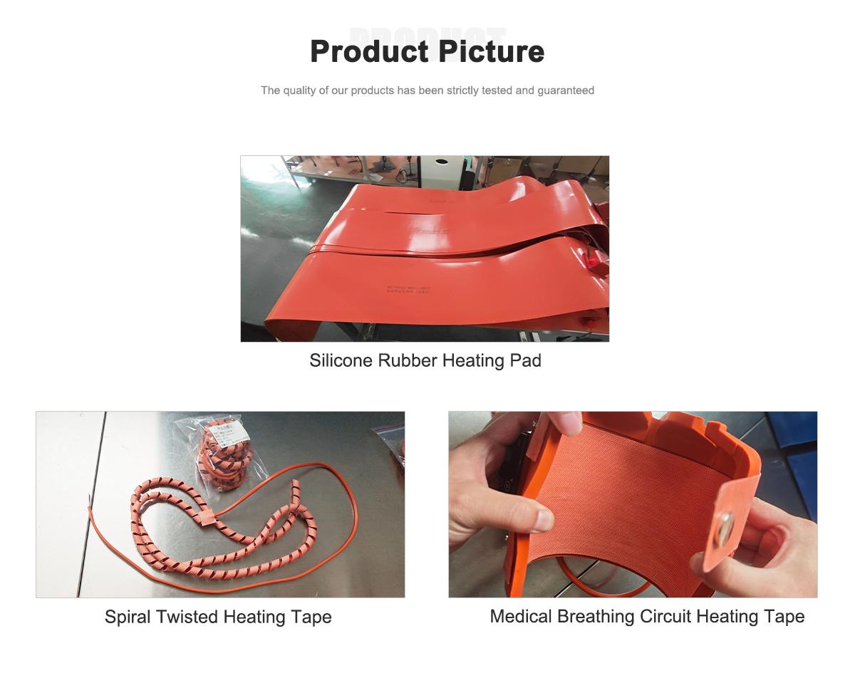 Silicone Rubber Insulated Heating Tape for Industrial Applications Silicone Rubber Insulated Heating Tape for Industrial Applications